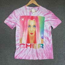 Cher Tie Dye T-Shirt Women XL Adult Pink Rainbow Cotton Short Sleeve Gra... - £15.24 GBP