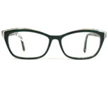 Zac Posen Eyeglasses Frames LUDMILLA EM Green White Cat Eye 53-15-125 - $37.20