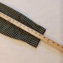 Gap Slim Button Down Collared Men's Off White & Dark Green Plaid Shirt Size L image 8