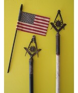 Antique Ceremonial Masonic Staffs  - $4,939.41 MXN