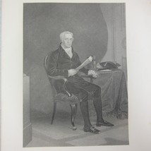 Joel Barlow Diplomat American Revolution Steel Engraving Print Antique 1863 RARE - £27.52 GBP