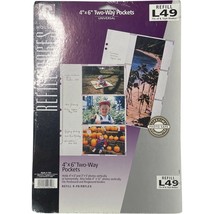 NEW Holson 4x6 Two Way Pockets Refill Pages Ring Bound 20pk L49 Fits L P... - $14.99
