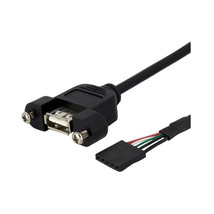 StarTech 1ft Panel Mount USB Cable USB A to MB Header Cable Retail - £20.00 GBP