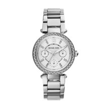 Michael Kors Women&#39;s Mini Parker Silver-Tone Watch MK5615 - £130.55 GBP