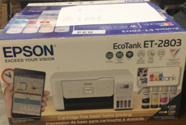 EPSON Eco tank ET- 2803 all in one color inkjet printer! Works great in open box - £116.38 GBP