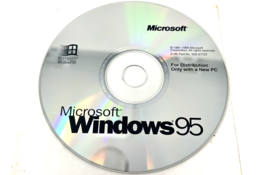 Microsoft Windows 95 CD, vintage 1995, 0196 Part 000-27722, No Key, Very... - $177.78 MXN