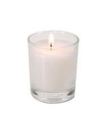 Glass Votive Candle White Poured Wax - £71.40 GBP