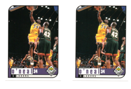 1998-99 Upper Deck UD Choice Preview &amp; Base Shaquille O&#39;Neal #68 Cards Lakers NM - £1.99 GBP