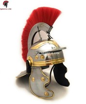 Medieval Epic Roman Gallic &#39;G&#39; Centurion Helmet -One Size - Metallic Armour - £94.96 GBP
