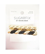 SUGARFIX by BaubleBar Croissant Hair Clip Set - Nickel Free - Black / Go... - $10.35 CAD