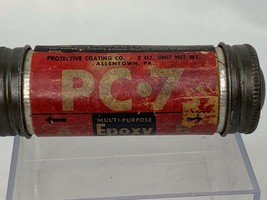 Vintage PC-7 Expoxy Paste Tube Can Paper Label Allentown PA - £7.84 GBP