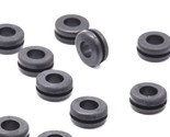 11mm x 8mm w 1.6mm Groove Oil Resistant Rubber Wire Grommets Panel Bushings - $10.32+