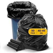VEVOR Contractor Trash Bags, 40-45 Gallon Heavy Duty Contractor Trash Bags, 1.7  - $71.99