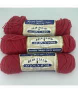 Vintage Bear Brand Nylon N Wool Yarn 1oz Deep Pink 1315 Lot 2115 Lot of ... - $35.58 CAD