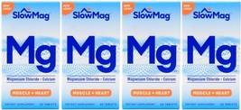 Slow Mag Magnesium Chloride and Calcium, 60 Tablets Each (Value Pack of 4) - £69.11 GBP
