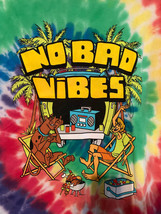 Nwt - SCOOBY-DOO &quot;No Bad Vibes&quot; Tie Dye Adult L Short Sleeve Tee - £15.81 GBP