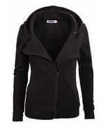 Bepei® Women Long Sleeve Zip-up Hoodie Jacket with Zipper Point - £23.18 GBP