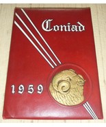 Augusta, Maine Cony High School - 1959 Coniad Yearbook - £24.39 GBP