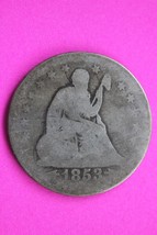 1853 P Seated Liberty Silver Quarter Scarce Guaranteed Authentic Rare Co... - $494.75 MXN