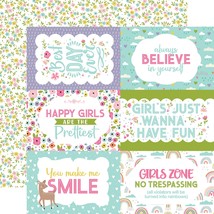 All About A Girl Double-Sided Cardstock 12&quot;X12&quot;-6&quot; - £17.77 GBP