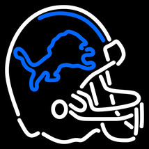 NFL Detroit Lions Helmet Logo Neon Sign - £549.85 GBP
