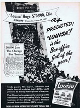 1950 Louisa ORIGINAL Vintage 9x12 Industry Ad Ronald Reagan Charles Coburn - £23.38 GBP