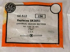 GE-512 156 SK3051 Universal Silicon Rectifier 3 amps TV - New Old Stock - $15.25