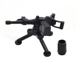 Belt Fed Machine Gun On Tripod Weapon Military Gun B - Army War Minifigu... - $6.33