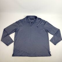 Tommy Bahama Shirt Mens XL Blue Long Sleeve Polo Golf Preppy - $25.99