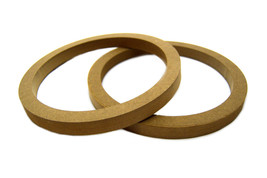 Wood MDF 12&quot; Speaker Rings Spacers For Door and Dash Great For FiberGlass - £34.41 GBP