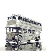 IRON STAR Stainless Sliver 3D Metal Puzzle Kits London Bus Car Assemble ... - £24.02 GBP