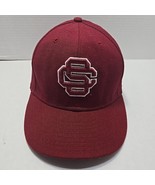 Vintage  USC Trojans Hat Cap Mens 7 1/2 Fitted Red New Era 100% Wool - $348.57 MXN