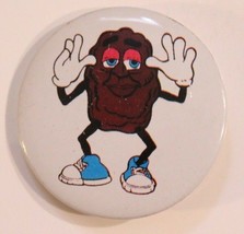 Vintage California Raisin Hands Up Pinback Button 1980s - £3.88 GBP