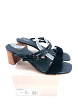 Botkier Dune Low Heel Strappy Sandals- Black Leather, US 8.5M - $54.45