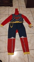 DC Comics Wonder Woman Hooded Komar One-Piece Pajamas XL 14/16 NWT Costume - £18.94 GBP