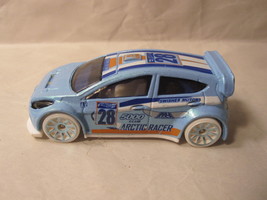 2011 Hot Wheels Die-Cast Vehicle: &#39;12 Ford Fiesta- Arctic Racer #28 Baby Blue - £3.93 GBP