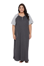 Solid Black Poly Cotton Melange Dress for Women - £17.57 GBP