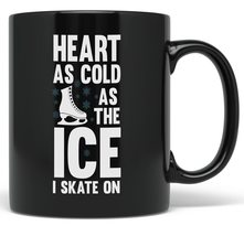 PixiDoodle Heart Cold As Ice - Ice Skating Coffee Mug (11 oz, Black) - £20.65 GBP+