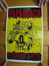 PapaRoach Poster Papa Roach Signed Numbered Trocadero Cut Your Life Into Pieces - £70.78 GBP