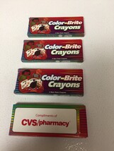 4 Boxes Color-Brite Crayons CVS/Pharmacy Promo Item - $104.70 MXN