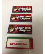 4 Boxes Color-Brite Crayons CVS/Pharmacy Promo Item - £4.32 GBP