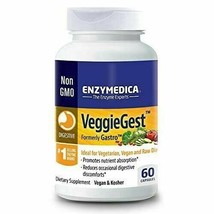 NEW Enzymedca VeggieGest Promotes Nutrient Absorption Vegan Gluten Free 60 Caps - £21.91 GBP