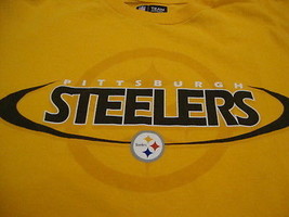 NFL Pittsburgh Steelers National Football League Fan Yellow T Shirt M - $15.91