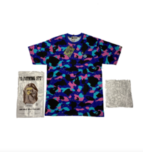 New A Bathing Ape Bape x Kid Cudi Moon Man Camouflage Short Sleeve Shirt Mens M - £253.14 GBP