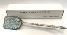 Vintage Interpur Silver Plated Cake Tongs - $346.60 MXN