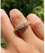 1ct Round Cut Moissanite Engagement Ring, 4-Prong Whisper Thin Solitaire... - $99.99