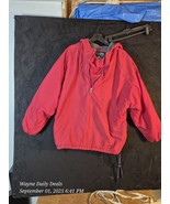 Vintage Abercrombie &amp; Fitch Half Zip Pullover Windbreaker Jacket Red Men... - $560.36 MXN