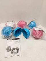 Lot Of 6 Tupperware Individual Cupcake Muffin Keepers Holders Pink &amp; Blu... - $35.79