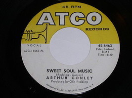 Arthur Conley Sweet Soul Music Let&#39;s Go Steady 45 Rpm Record Atco Label - £14.55 GBP