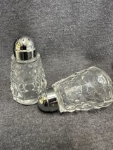 Vintage 1950s Indiana Colony Whitehall Clear Glass Salt and Pepper Shaker Set - £5.42 GBP